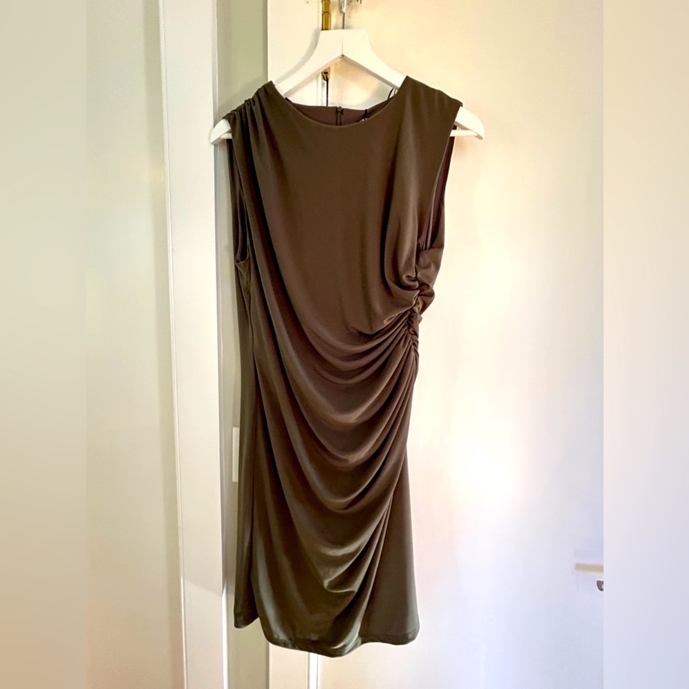 Zara Gathered Sleeveless Dress - Size XXL